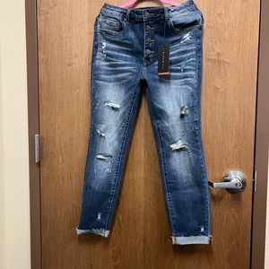 Risen skinny jeans